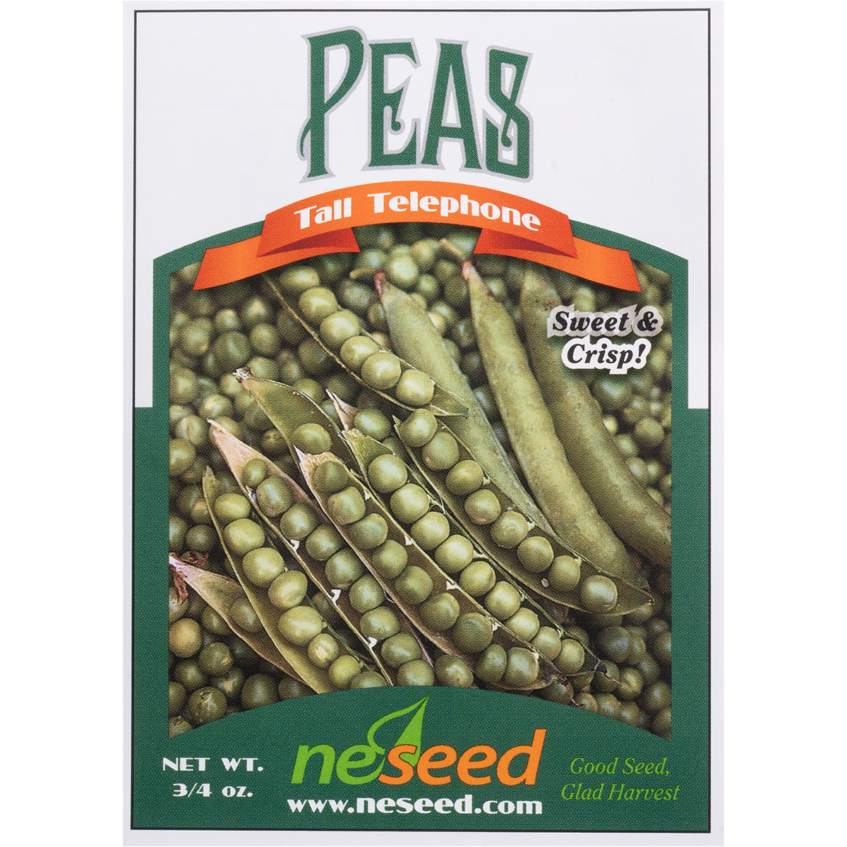 Tall Telephone Shelling Pea Seeds