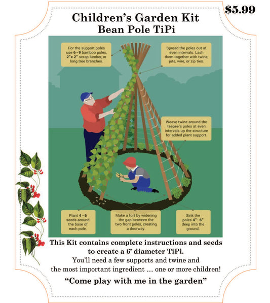 Bean Pole TiPi Children's Garden Kit